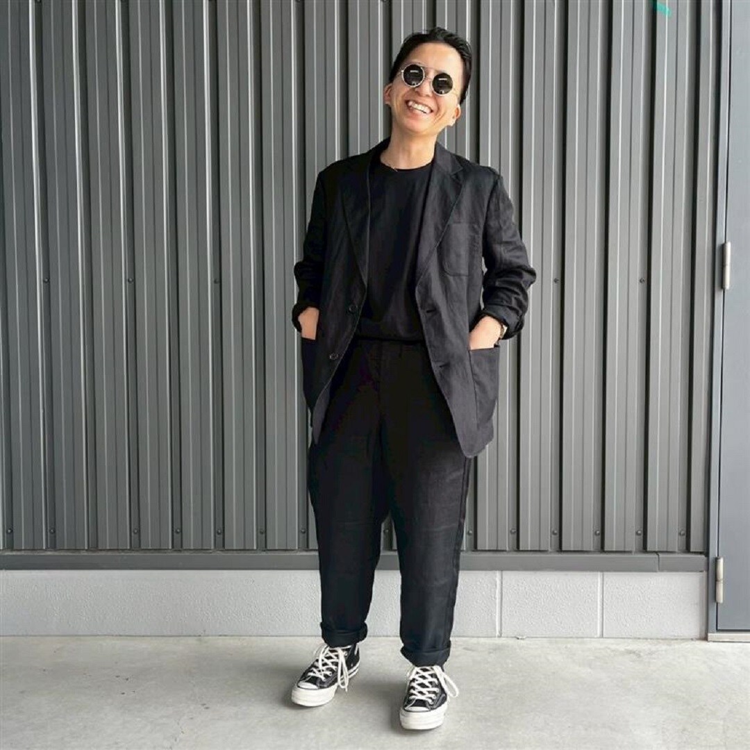 無印良品 リネン洗いざらし ジャケット テーパードパンツ セットアップ 紳士 リネン洗いざらしジャケット | 無印良品